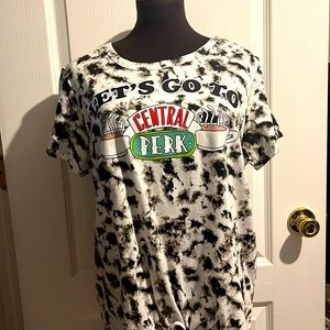 Lady’s XL (15/17) Friends short sleeved t-shirt. 52% polyester, 48% cotton.